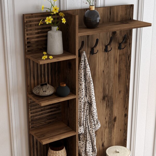 Cuier pentru Hol Viyana D - Walnut
