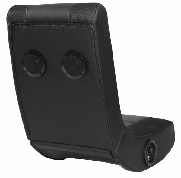 Fotoliu gaming, boxe încorporate, conectare Bluetooth, pliabil, PU/Mesh, Negru