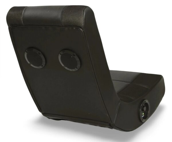 Fotoliu gaming, boxe încorporate, conectare Bluetooth, pliabil, PU/Mesh, Negru