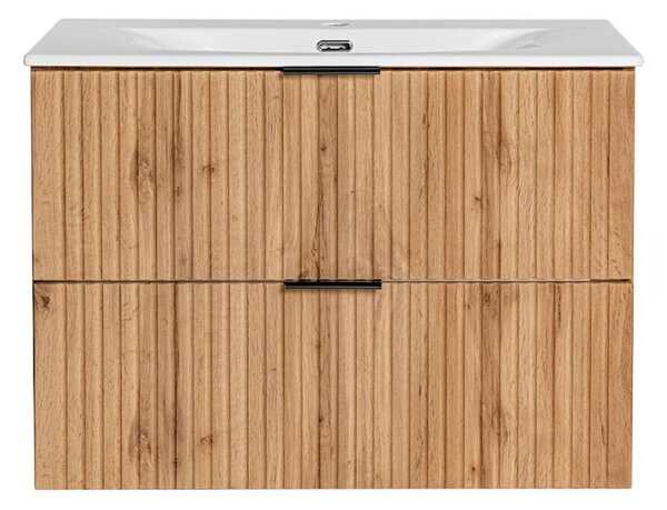Set dulap Comad Adel Oak ADEL OAK 82-80-B-2S, lavoar Comad Sky SKY80/DP-8099