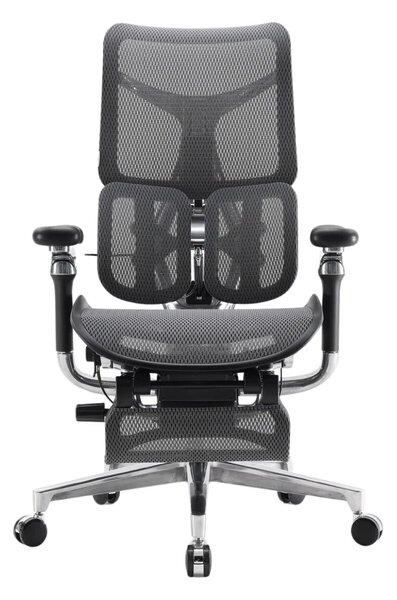 Scaun ergonomic SIHOO DORO S300 ADAPTIVE, cotiere 6D ultra moi, suport lombar adaptiv, spătar reglabil pe inaltime, mecanism multifunctional inclinare/blocare, pivotant, Mesh, Negru