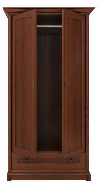 Dulap KENT, castan, PAL, cu 2 usi si un sertar, 110x66x205 cm