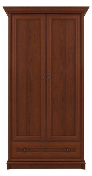 Dulap KENT, castan, PAL, cu 2 usi si un sertar, 110x66x205 cm