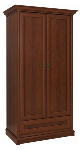 Dulap KENT, castan, PAL, cu 2 usi si un sertar, 110x66x205 cm