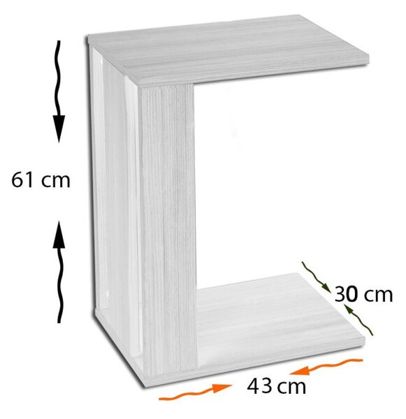 Masuta Auxiliara Pasific C Sehpa - Light Cotton