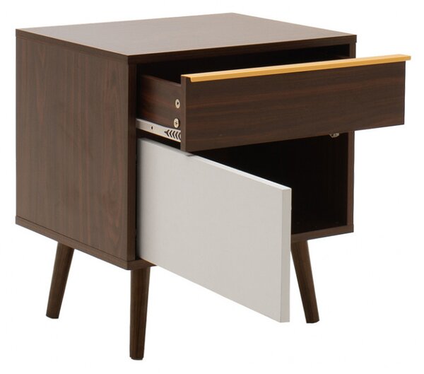 Noptiera Nastia Dark Walnut 48x39x53 cm