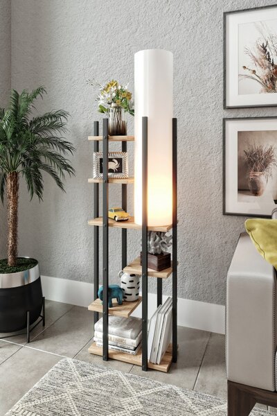 Lampadar Vogue - SRC Negru/Alb Natural