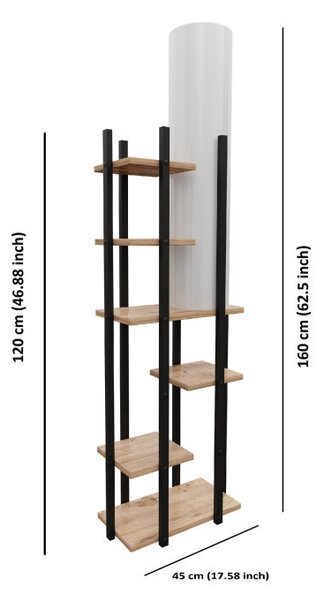 Lampadar Vogue - SRC Negru/Alb Natural