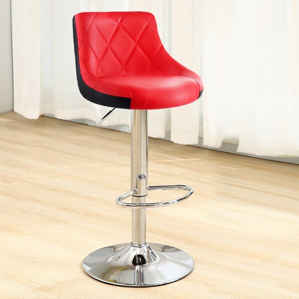 Scaun de bar 2HOME, living, bucatarie, comercial Bistro 3, Rosu-Negru