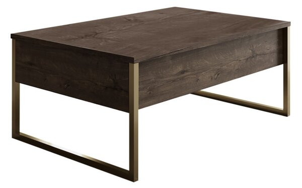 Set de mobilier pentru living Luxe, Nuc- Auriu