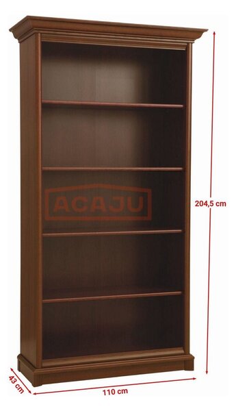 Biblioteca KENT REGAL, castan, PAL, 110x43x205 cm