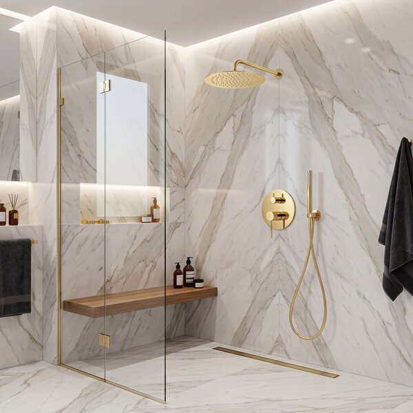 Set de dus incastrat Rea Venti Gold + BOX