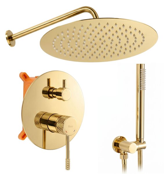 Set de dus incastrat Rea Venti Gold + BOX