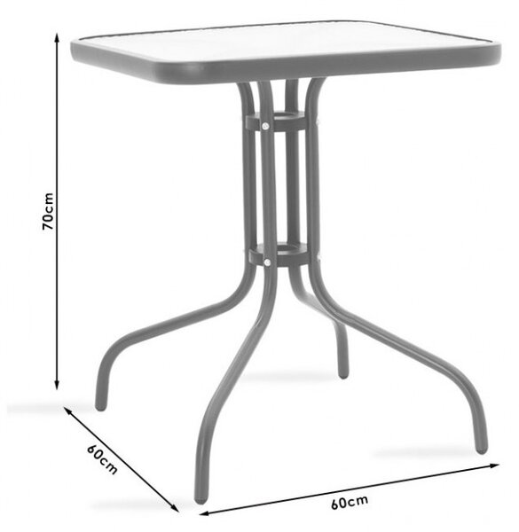Set Masa si Scaune Gradina Obbi-Watson 3 Piese Maro