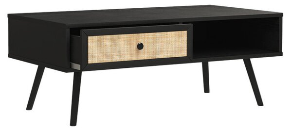 Masuta de Cafea Oslo Negru-Natural 110x59x41,5cm