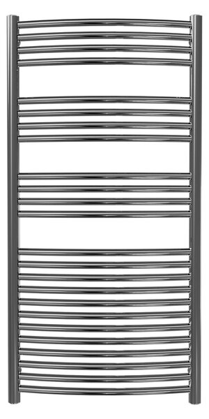Calorifer baie portprosop decorativ inox 600/1200 mm PREMIER XL ROUND (include kit de instalare)