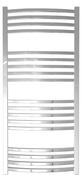 Calorifer baie portprosop decorativ cromat 500/1100 mm QUEBIS ROUND (include kit de instalare)