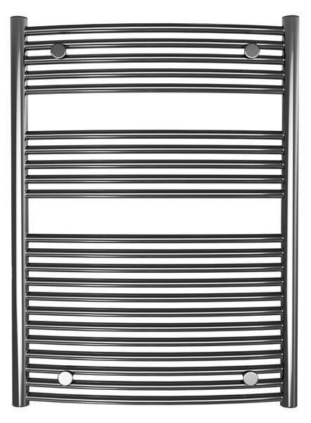 Calorifer baie portprosop decorativ cromat 600/800 mm SUNNY ROUND (include kit de instalare)