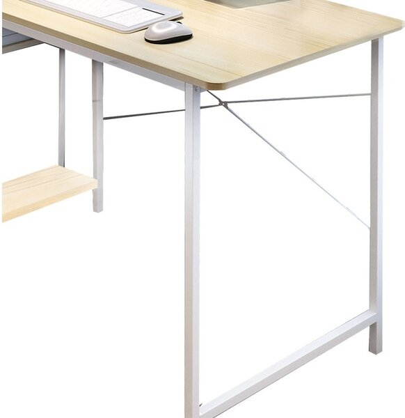 Birou Adrian, Natural - Alb, 120x64x120cm