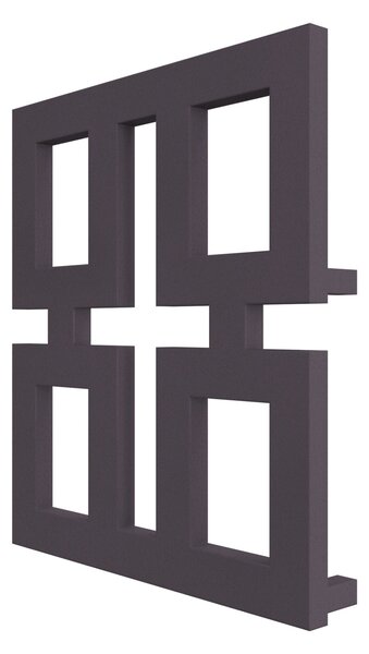 Calorifer decorativ colorat 580/650 mm ARENA (include kit de instalare)-RAL 4007 TEXT