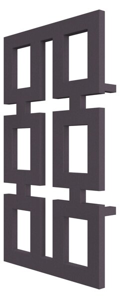 Calorifer decorativ colorat 580/1000 mm ARENA (include kit de instalare)-RAL 4007 TEXT