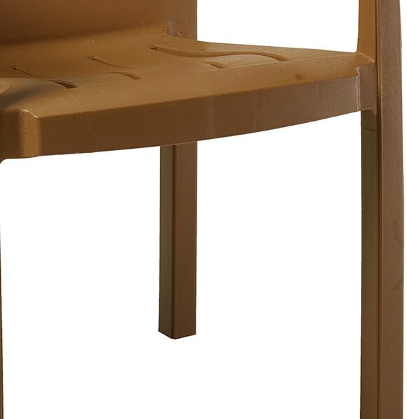 Scaun exterior Fiery plastic culoare teak