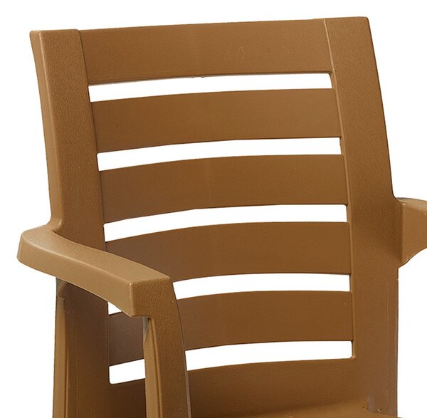 Scaun exterior Fiery plastic culoare teak