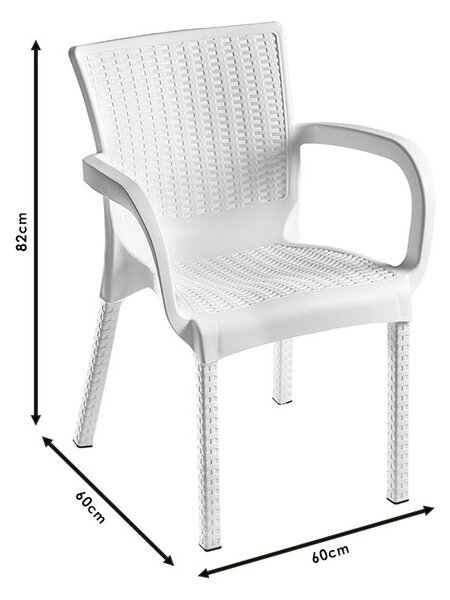 Scaun exterior Festive plastic culoare cappuccino