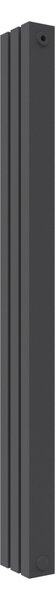 Calorifer decorativ colorat 180/1800 mm CENTO 15 (include kit de instalare)-RAL 9005 MAT