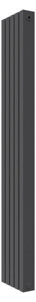 Calorifer decorativ colorat 310/2000 mm CENTO 15 (include kit de instalare)-RAL 9005 MAT