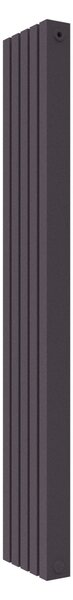 Calorifer decorativ colorat 310/2000 mm CENTO 15 (include kit de instalare)-RAL 4007 TEXT