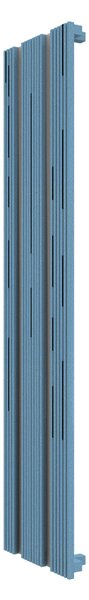 Calorifer decorativ colorat 419/1800 mm INVISIBLE 40 WOOD (include kit de instalare)-RAL 5024 TEXT