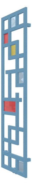 Calorifer decorativ colorat 490/1690 mm MAZE GLASS (include kit de instalare)-RAL 5024 TEXT