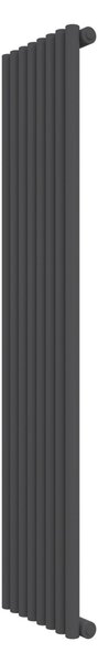 Calorifer decorativ colorat 363/1500 mm MEGA MONOTUBO (include kit de instalare)-RAL 9005 MAT