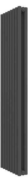 Calorifer decorativ colorat 363/1500 mm MEGA BITUBO (include kit de instalare)-RAL 9005 MAT
