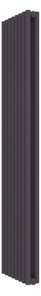 Calorifer decorativ colorat 363/1800 mm MEGA BITUBO (include kit de instalare)-RAL 4007 TEXT