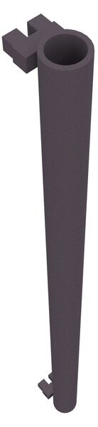 Calorifer decorativ colorat 89/800 mm MEGA BURLANI (include kit de instalare)-RAL 4007 TEXT