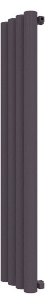 Calorifer decorativ colorat 386/1800 mm MEGA BURLANI (include kit de instalare)-RAL 4007 TEXT