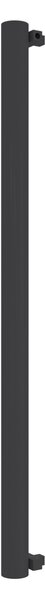 Calorifer decorativ colorat 89/1800 mm MEGA BURLANI (include kit de instalare)-RAL 9005 MAT