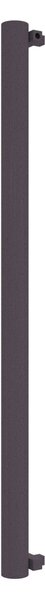 Calorifer decorativ colorat 89/1800 mm MEGA BURLANI (include kit de instalare)-RAL 4007 TEXT