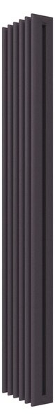 Calorifer decorativ colorat 255/1500 mm TOSCA 15 (include kit de instalare)-RAL 4007 TEXT