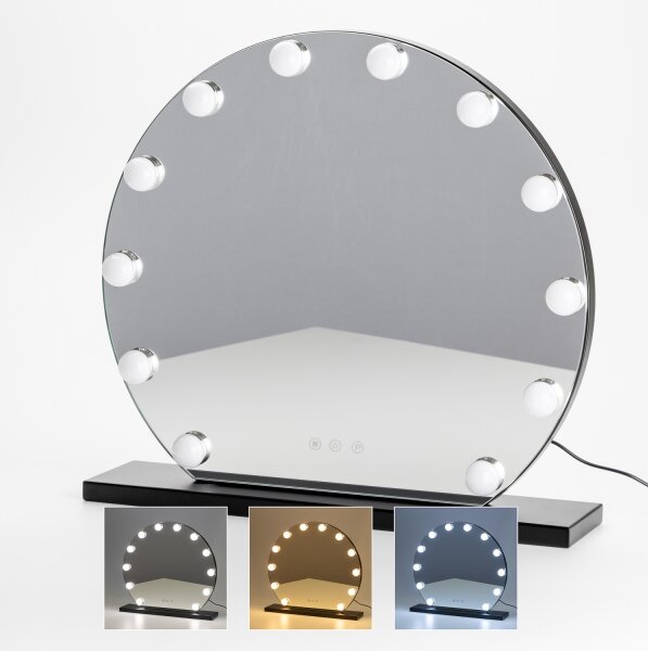 Oglindă LED dimabilă pentru machiaj Brilagi HOLLYWOOD LED/12W/230V 3000/4000/6500K