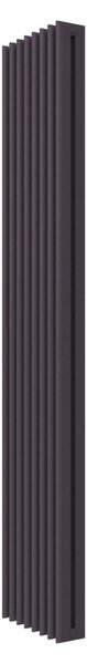 Calorifer decorativ colorat 345/1800 mm TOSCA 15 (include kit de instalare)-RAL 4007 TEXT