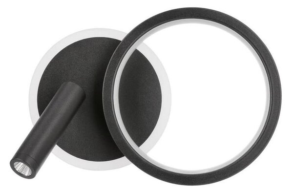 Spot LED de perete MONET LED/16W/230V, negru