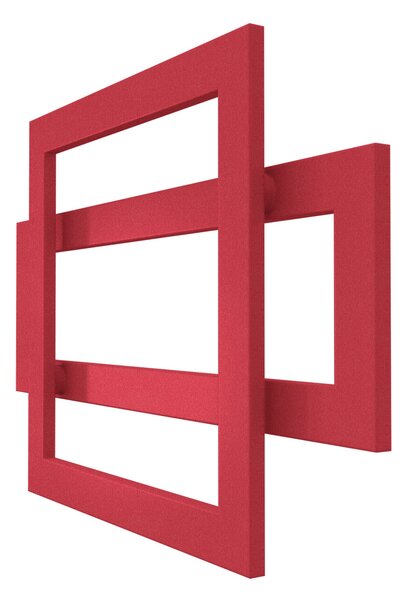 Calorifer decorativ colorat 900/600 mm COMBI (include kit de instalare)-RAL 3018 TEXT