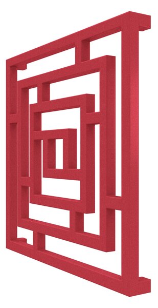 Calorifer decorativ colorat 690/690 mm BROC (include kit de instalare)-RAL 3018 TEXT