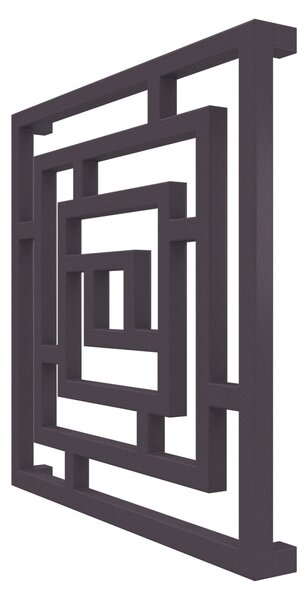 Calorifer decorativ colorat 690/690 mm BROC (include kit de instalare)-RAL 4007 TEXT