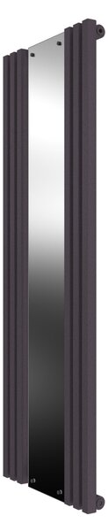 Calorifer decorativ colorat 535/1500 mm VERTICA D MIRROR (include kit de instalare)-RAL 4007 TEXT