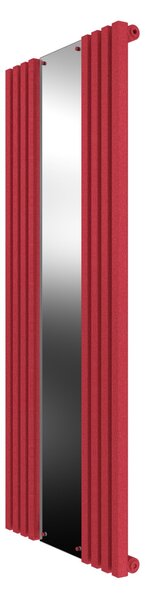 Calorifer decorativ colorat 625/1500 mm VERTICA D MIRROR (include kit de instalare)-RAL 3018 TEXT