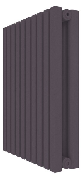 Calorifer decorativ colorat 445/600 mm VERTICA D BI (include kit de instalare)-RAL 4007 TEXT